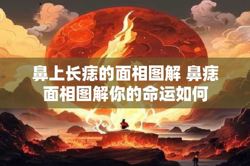鼻上长痣的面相图解 鼻痣面相图解你的命运如何