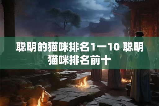 聪明的猫咪排名1一10 聪明猫咪排名前十