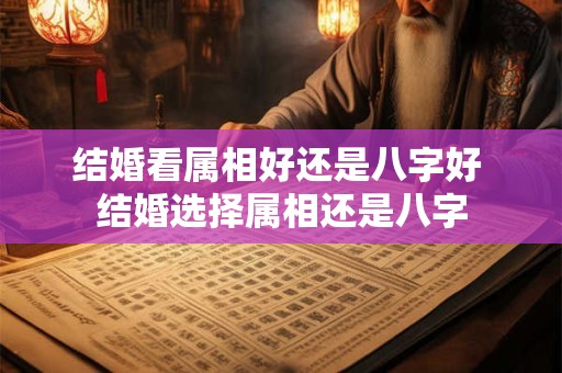 结婚看属相好还是八字好 结婚选择属相还是八字
