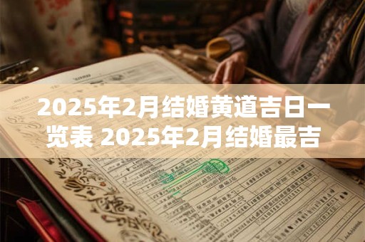 2026年2月结婚黄道吉日一览表 2026年2月结婚最吉利的日子