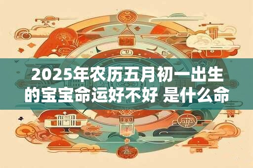 2025年农历五月初一出生的宝宝命运好不好 是什么命
