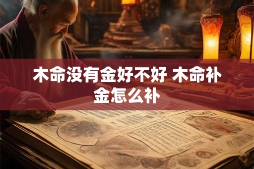 木命没有金好不好 木命补金怎么补