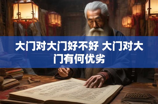大门对大门好不好 大门对大门有何优劣