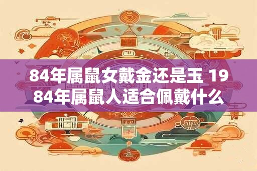 84年属鼠女戴金还是玉 1984年属鼠人适合佩戴什么