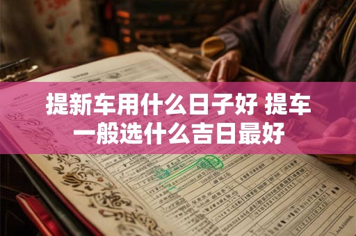 提新车用什么日子好 提车一般选什么吉日最好