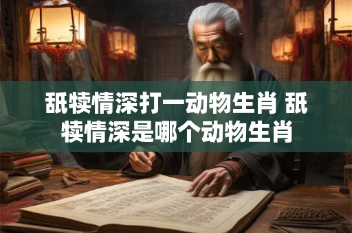 舐犊情深打一动物生肖 舐犊情深是哪个动物生肖
