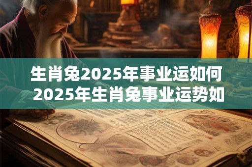 生肖兔2025年事业运如何 2025年生肖兔事业运势如何