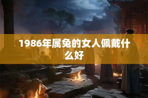 1986年属兔的女人佩戴什么好