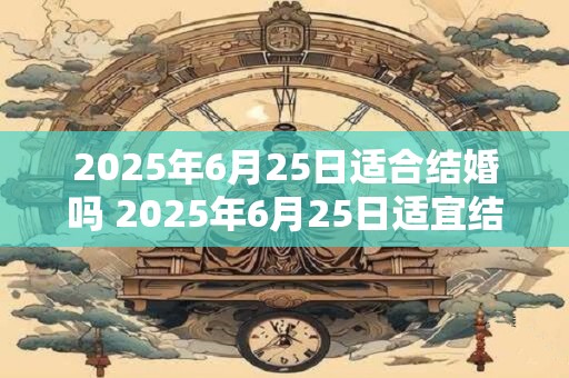 2025年6月25日适合结婚吗 2025年6月25日适宜结婚吗