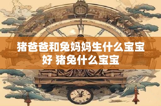 猪爸爸和兔妈妈生什么宝宝好 猪兔什么宝宝