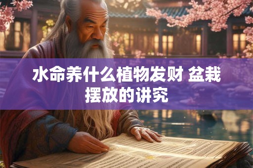 水命养什么植物发财 盆栽摆放的讲究