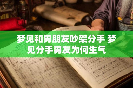 梦见和男朋友吵架分手 梦见分手男友为何生气