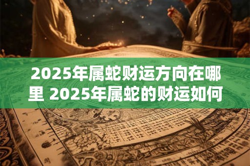 2025年属蛇财运方向在哪里 2025年属蛇的财运如何