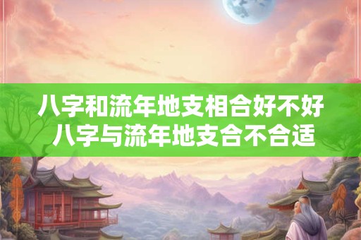 八字和流年地支相合好不好 八字与流年地支合不合适