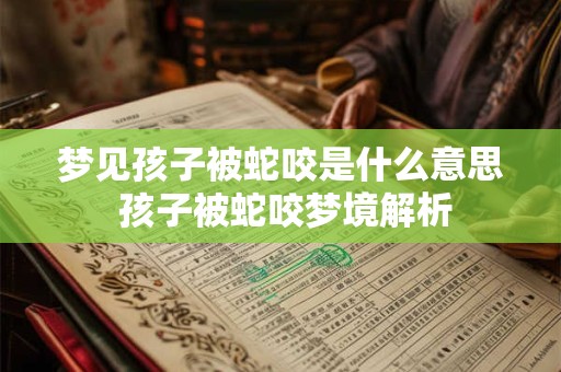 梦见孩子被蛇咬是什么意思 孩子被蛇咬梦境解析