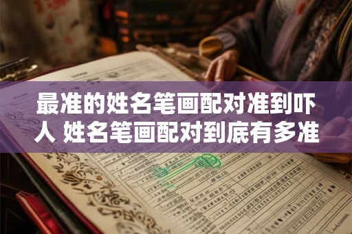 最准的姓名笔画配对准到吓人 姓名笔画配对到底有多准