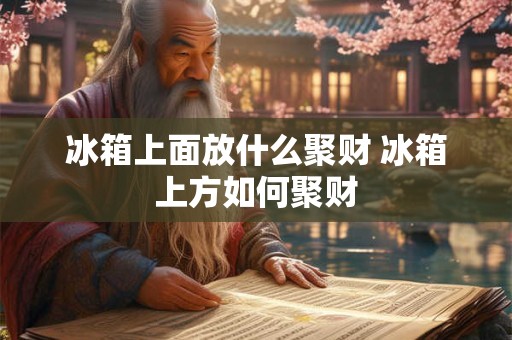 冰箱上面放什么聚财 冰箱上方如何聚财