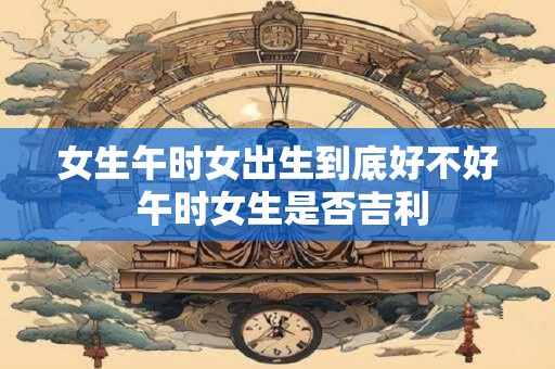 女生午时女出生到底好不好 午时女生是否吉利