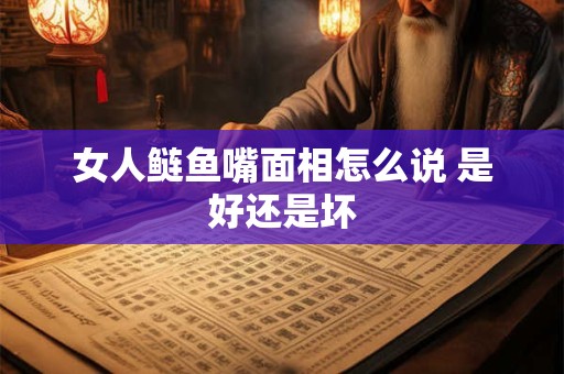 女人鲢鱼嘴面相怎么说 是好还是坏