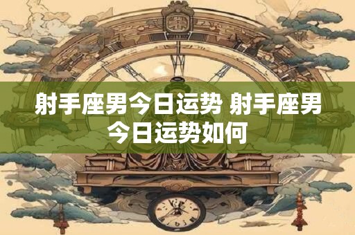 射手座男今日运势 射手座男今日运势如何