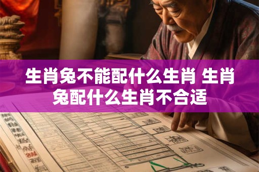 生肖兔不能配什么生肖 生肖兔配什么生肖不合适