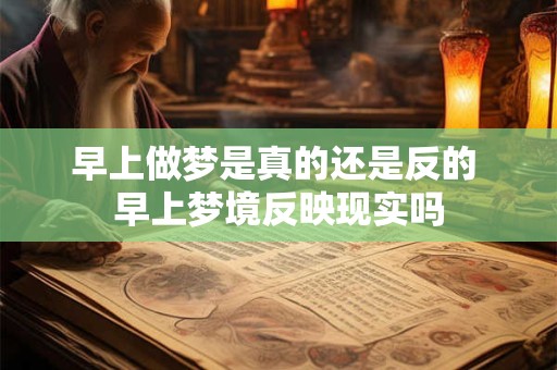 早上做梦是真的还是反的 早上梦境反映现实吗