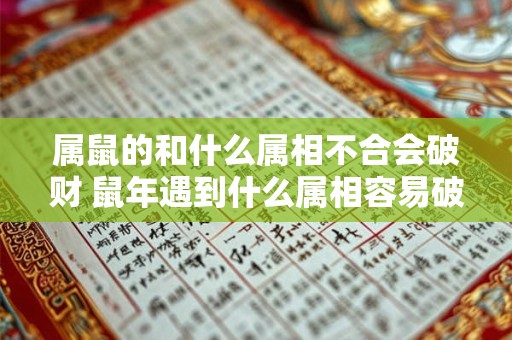 属鼠的和什么属相不合会破财 鼠年遇到什么属相容易破财