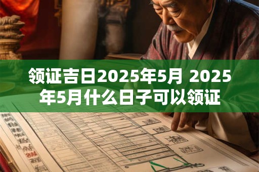 领证吉日2025年5月 2025年5月什么日子可以领证