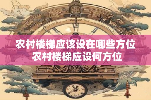 农村楼梯应该设在哪些方位 农村楼梯应设何方位