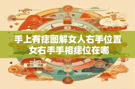 手上有痣图解女人右手位置 女右手手相痣位在哪