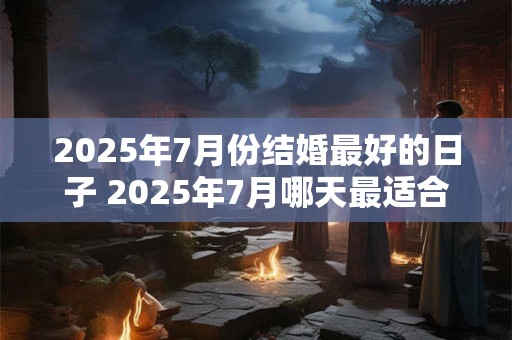 2025年7月份结婚最好的日子 2025年7月哪天最适合结婚