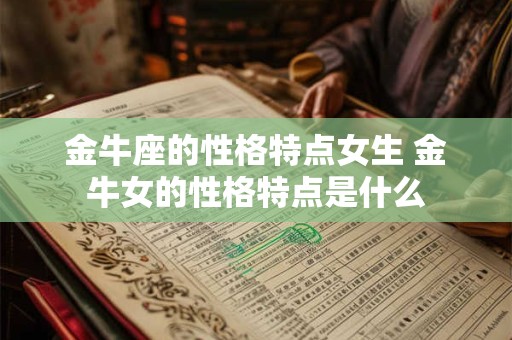金牛座的性格特点女生 金牛女的性格特点是什么