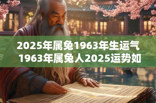 2025年属兔1963年生运气 1963年属兔人2025运势如何