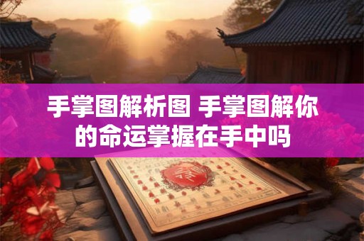 手掌图解析图 手掌图解你的命运掌握在手中吗
