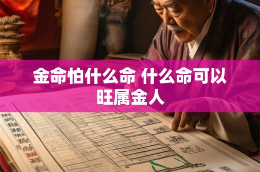 金命怕什么命 什么命可以旺属金人
