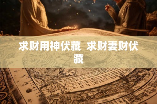 求财用神伏藏  求财妻财伏藏