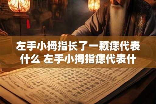 左手小拇指长了一颗痣代表什么 左手小拇指痣代表什么