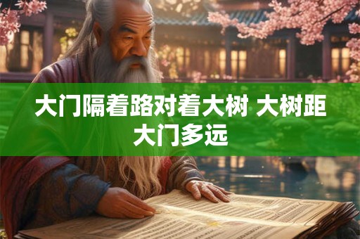大门隔着路对着大树 大树距大门多远