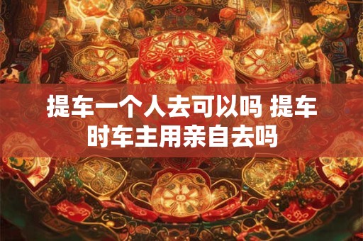 提车一个人去可以吗 提车时车主用亲自去吗