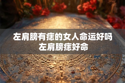 左肩膀有痣的女人命运好吗 左肩膀痣好命