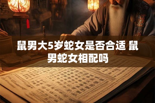 鼠男大5岁蛇女是否合适 鼠男蛇女相配吗