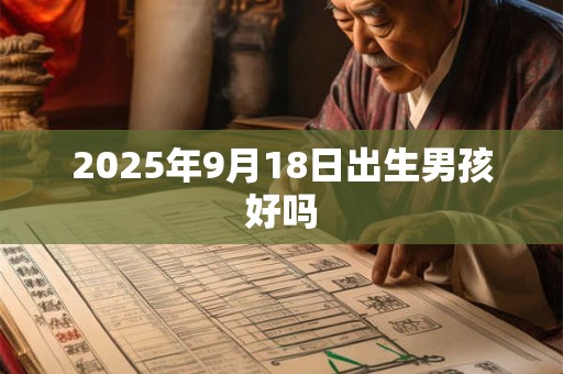 2025年9月18日出生男孩好吗