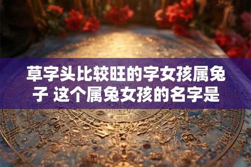 草字头比较旺的字女孩属兔子 这个属兔女孩的名字是什么