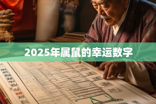 2025年属鼠的幸运数字