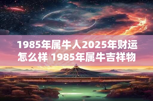 1985年属牛人2025年财运怎么样 1985年属牛吉祥物戴什么招财