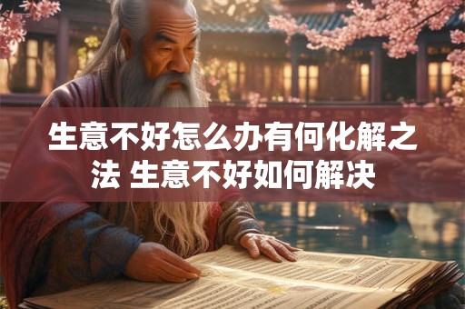 生意不好怎么办有何化解之法 生意不好如何解决