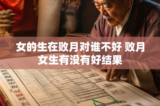 女的生在败月对谁不好 败月女生有没有好结果