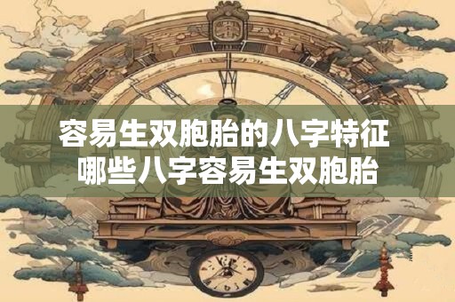 容易生双胞胎的八字特征 哪些八字容易生双胞胎
