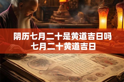 阴历七月二十是黄道吉日吗 七月二十黄道吉日
