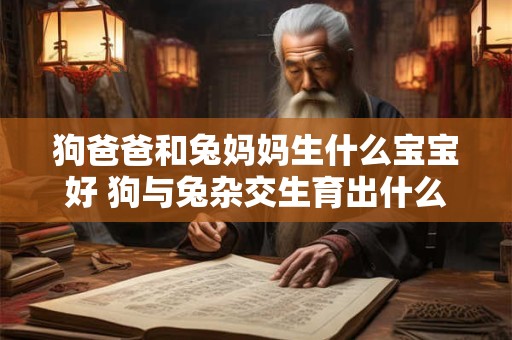 狗爸爸和兔妈妈生什么宝宝好 狗与兔杂交生育出什么宝宝
